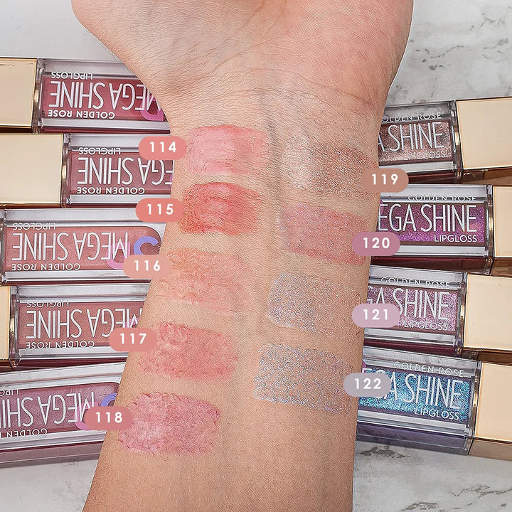 Golden Rose 3D Mega Shine Lipgloss Rose Gold