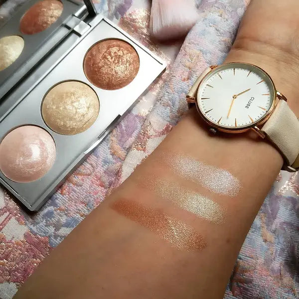 Golden Rose Strobing Highlighter Palette Rose Gold