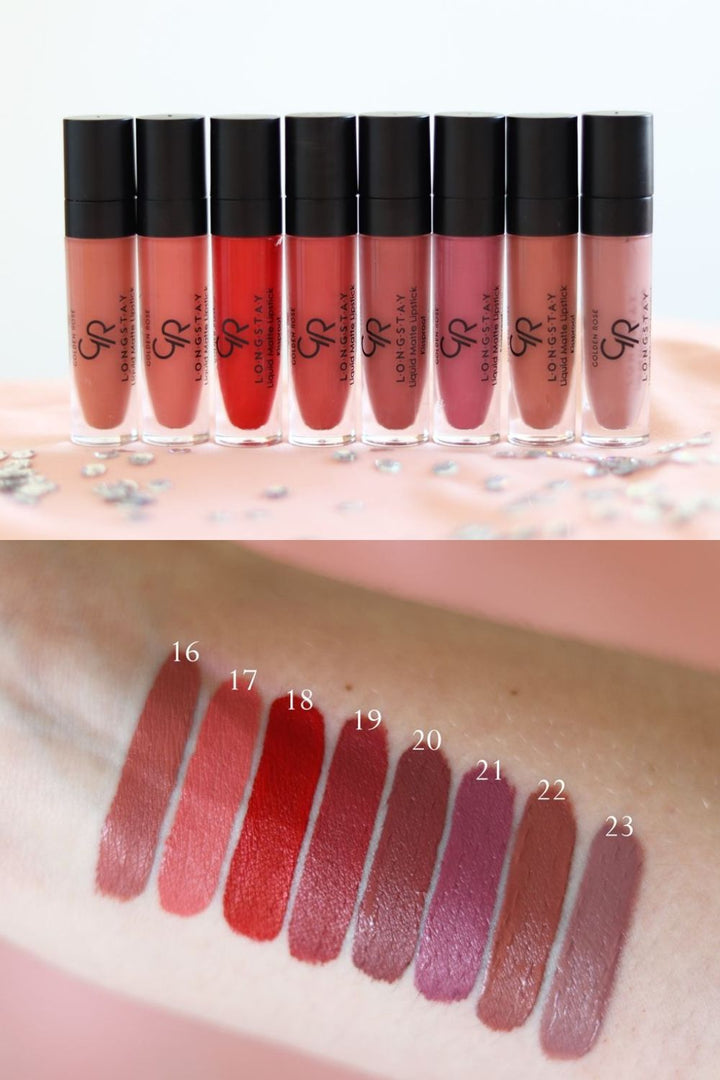 Golden Rose Longstay Liquid Matte Lipstick Rose Gold