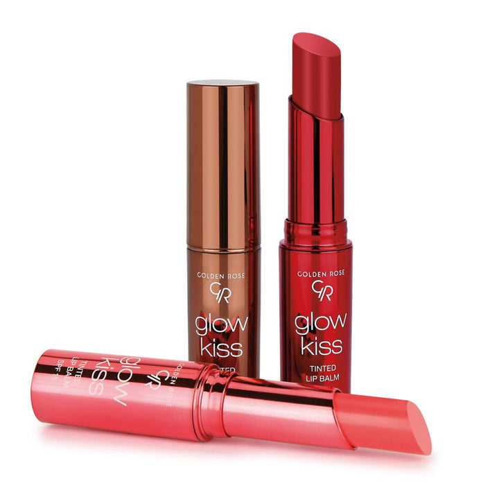 Golden Rose Glow Kiss Tinted Lip balm Rose Gold