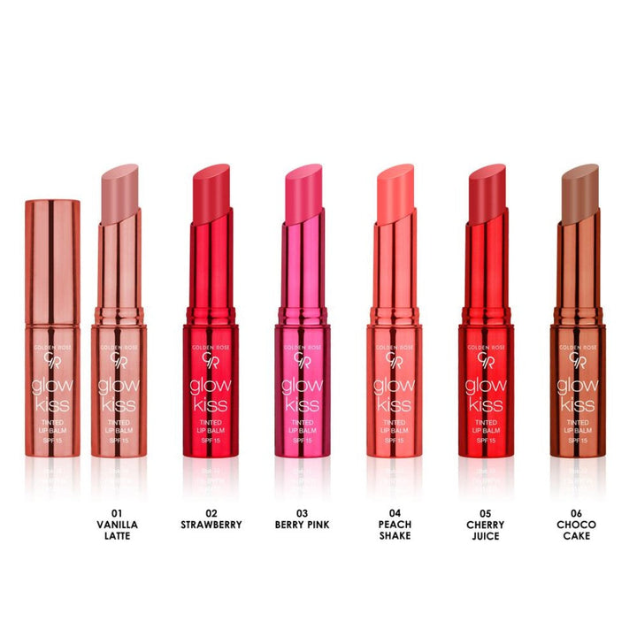 Golden Rose Glow Kiss Tinted Lip balm Rose Gold