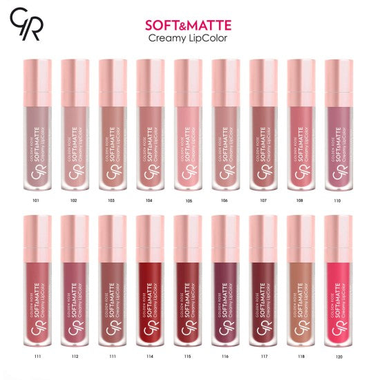 golden rose soft & matte creamy lipcolor Rose Gold