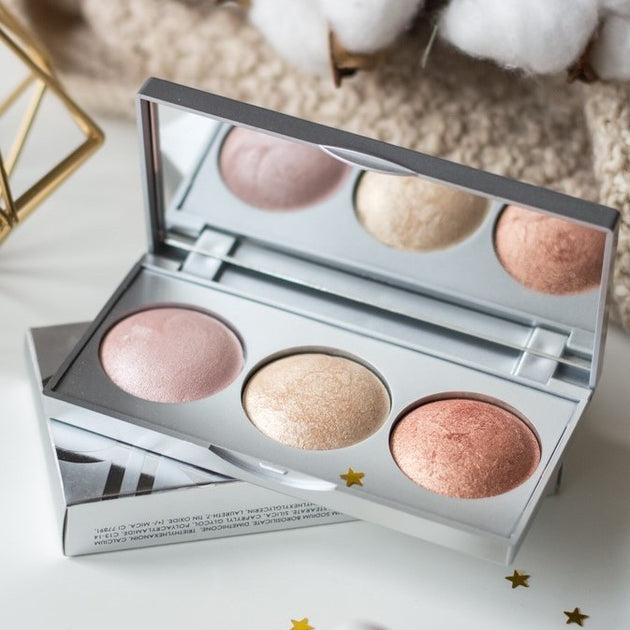 Golden Rose Strobing Highlighter Palette Rose Gold