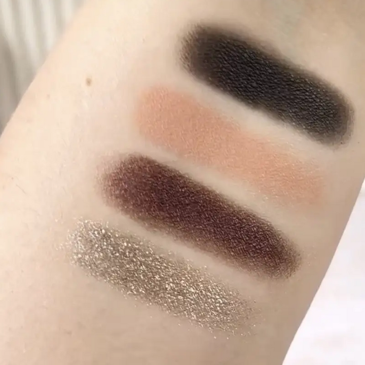 Golden Rose Quattro Eyeshadow Palette - 01 Midnight Kiss Rose Gold