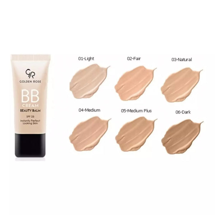 Golden Rose BB Cream Beauty Balm (Various Shades) Rose Gold