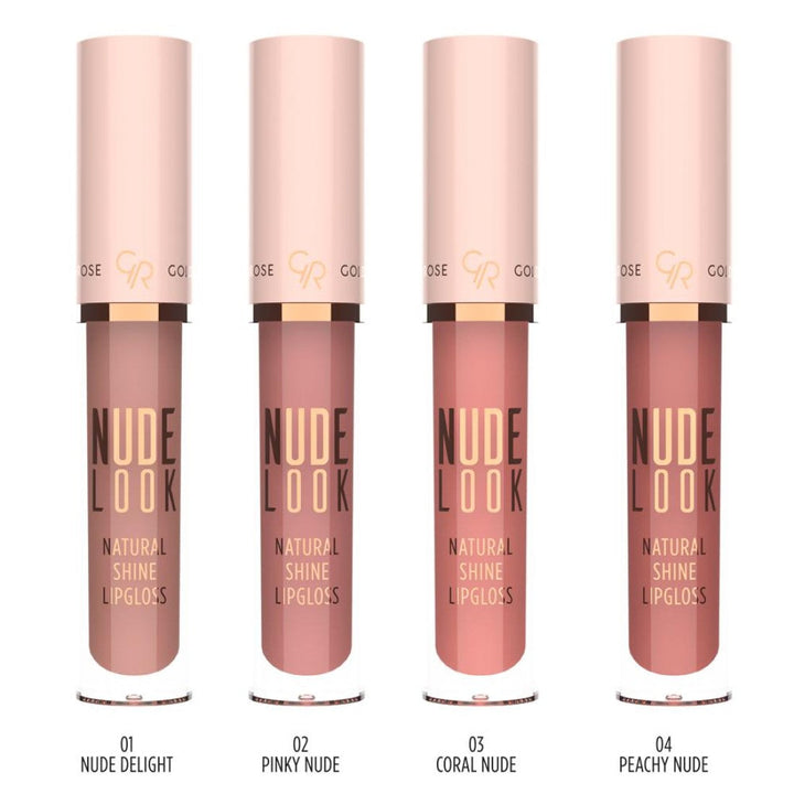 Golden Rose Nude Look Natural Shine Lipgloss Rose Gold