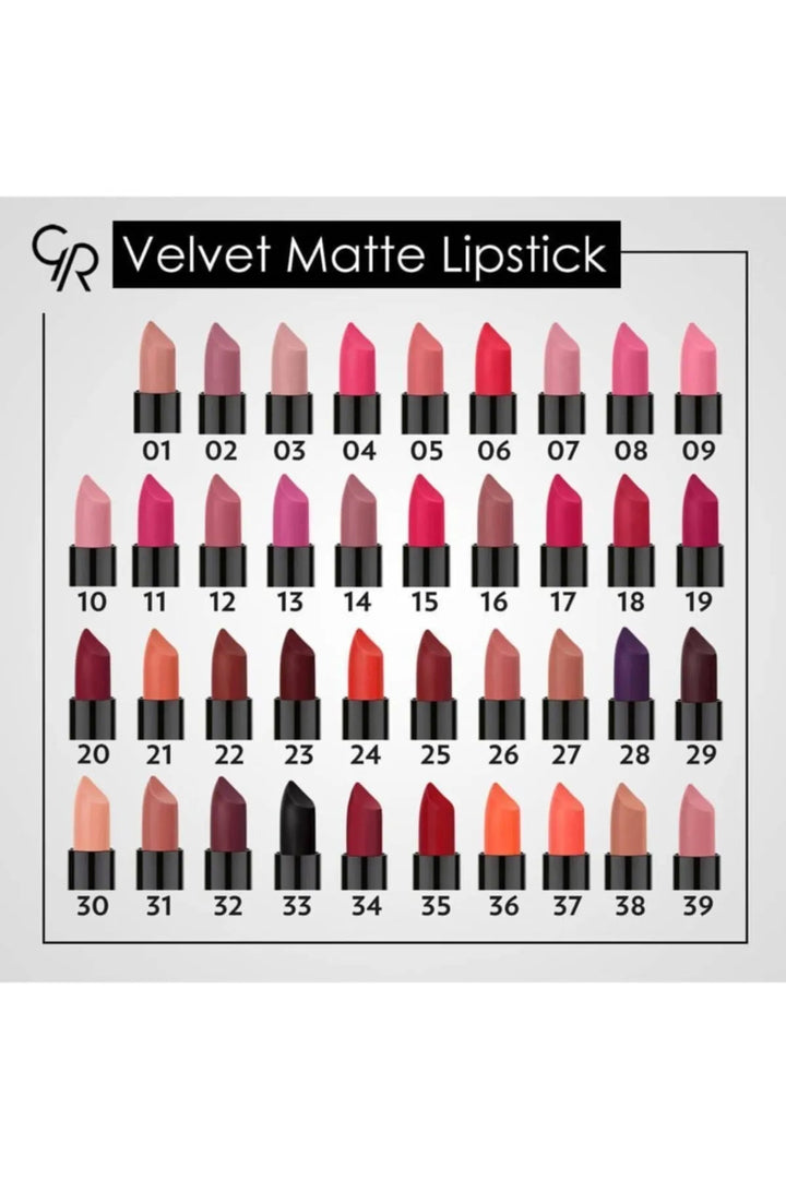 Golden Rose Velvet Matte Lipstick Rose Gold