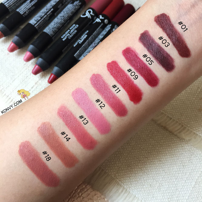 Golden Rose Matte Lipstick Crayon Rose Gold