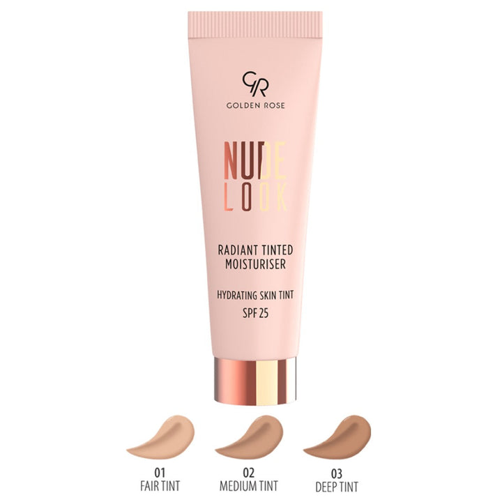Golden Rose Nude Look Radiant Tinted Moisturiser Rose Gold