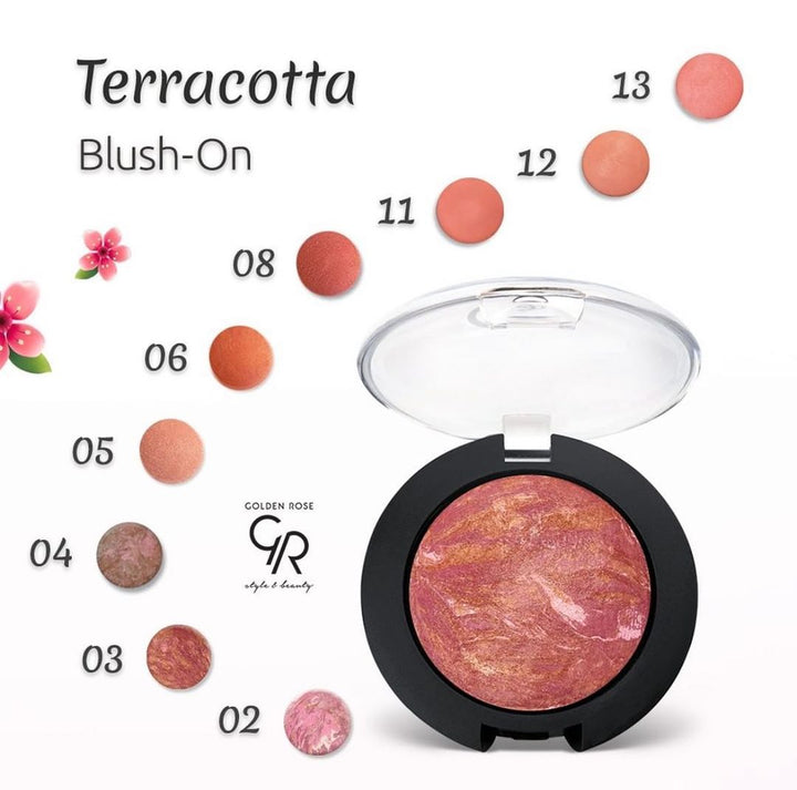 Golden Rose Terracotta Blush-On Rose Gold