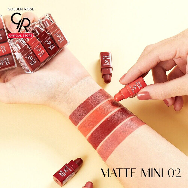 Golden Rose Velvet Matte Lipstick Mini Rose Gold