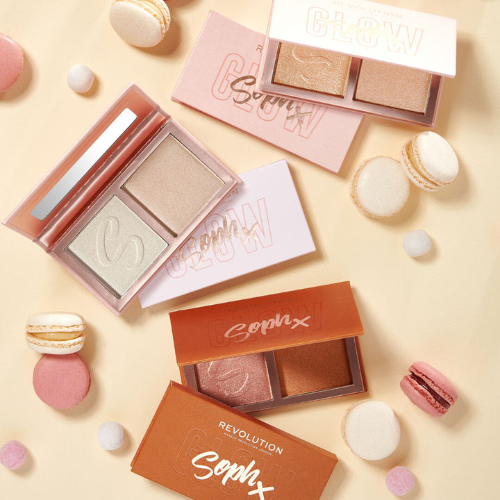 Makeup Revolution X Soph Face Palette Duo Cookies and Cream Rose Gold