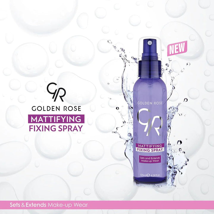 Golden Rose Mattifying Fixing Spray Rose Gold