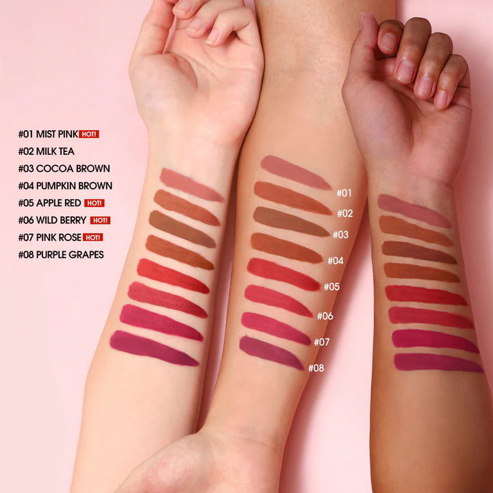 O.TWO.O Lollipop Matte Lipstick Rose Gold