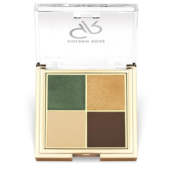 Golden Rose Quattro Eyeshadow Palette - 02 Royal Jungle Rose Gold