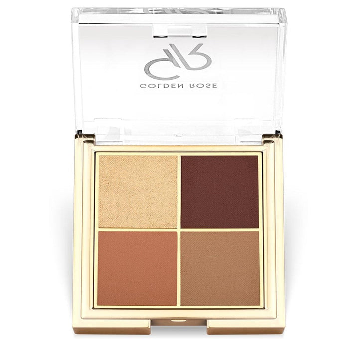 Golden Rose Quattro Eyeshadow Palette - 06 Sunset Date Rose Gold
