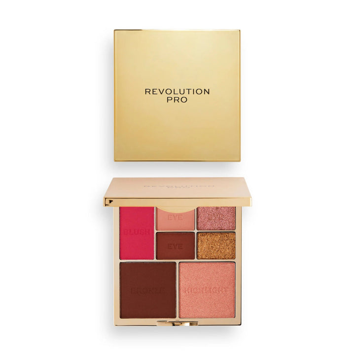 Revolution Pro True Love Eye and Cheek Palette - Medium-Deep Rose Gold