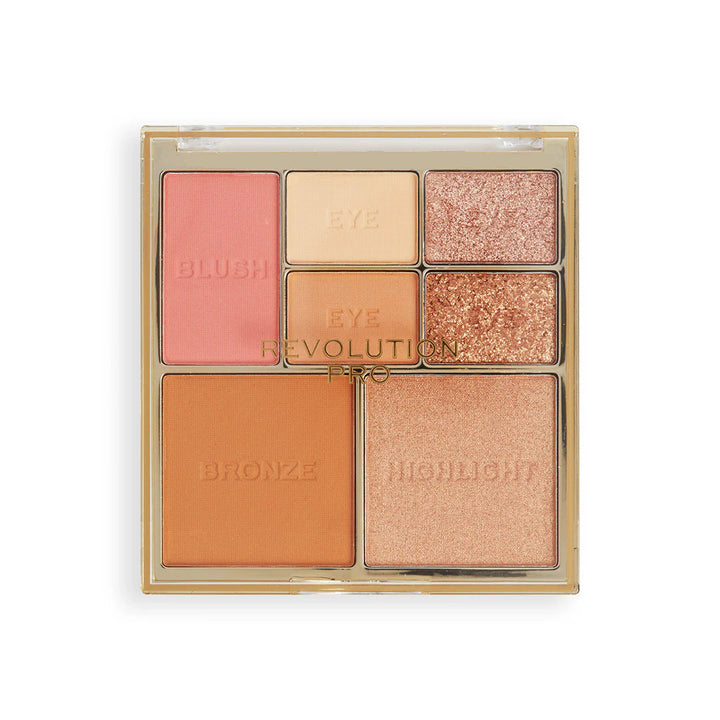 Revolution Pro Iconic Eye & Cheek Palette LIGHT-MEDIUM Rose Gold
