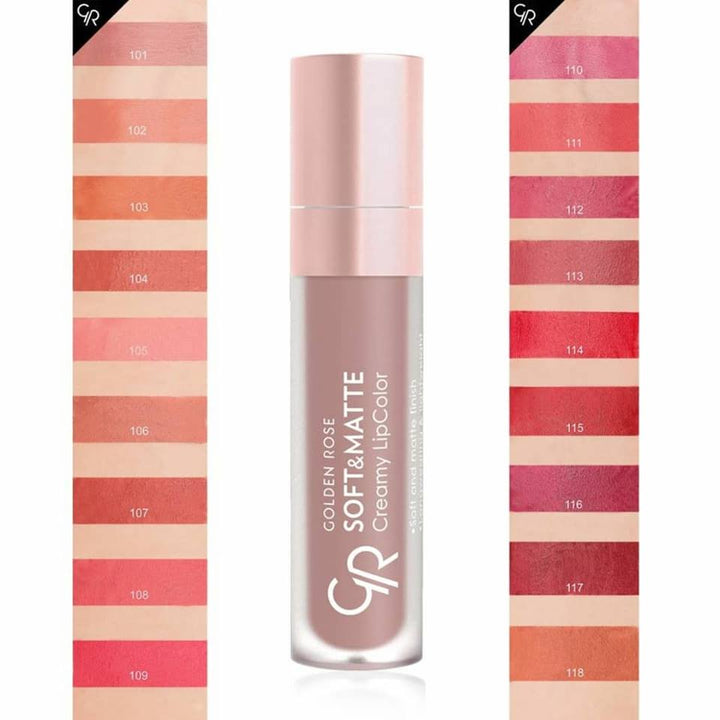golden rose soft & matte creamy lipcolor Rose Gold