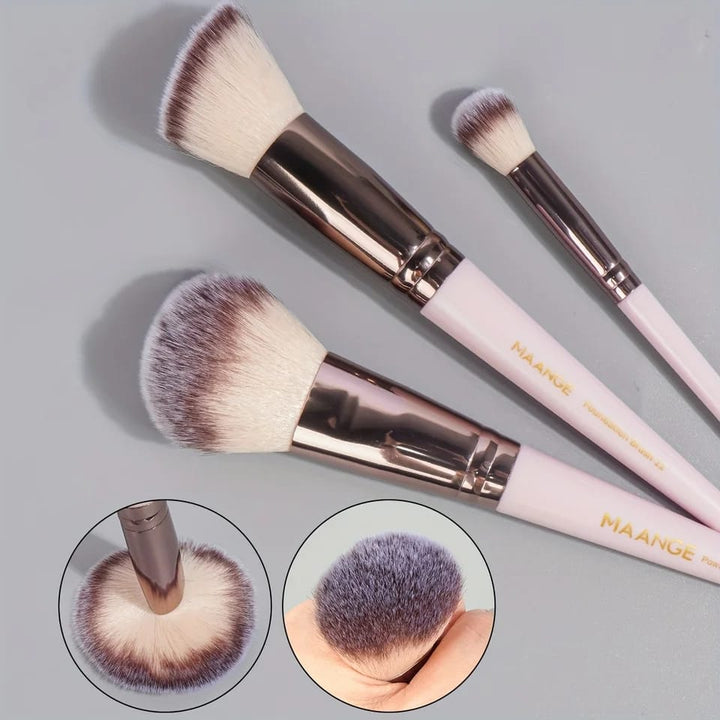 MAANGE Professional Makeup Brush Set 30 pics Pink Coffee Rose Gold
