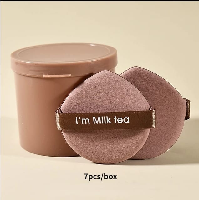 7pcs/box Powder Puff Makeup Tools Rose Gold