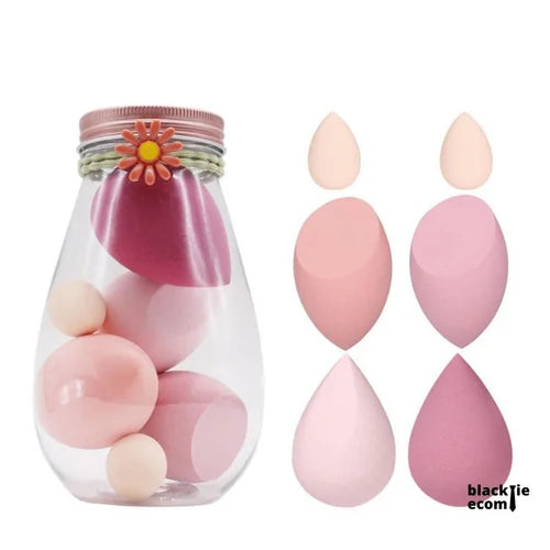 6 blender Beauty Sponge with container