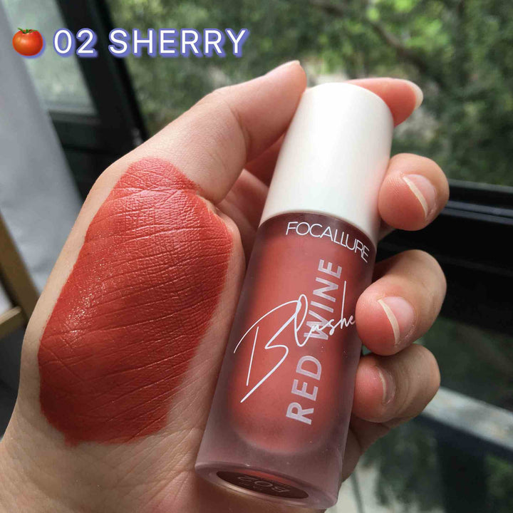 Focallure Red Wine Blusher Rose Gold