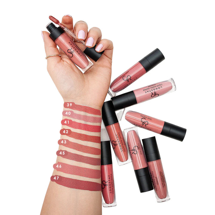Golden Rose Longstay Liquid Matte Lipstick Rose Gold