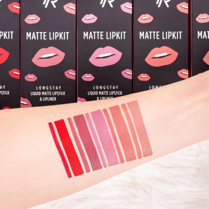 Golden Rose Matte Lip Kit (Various Shades) Rose Gold
