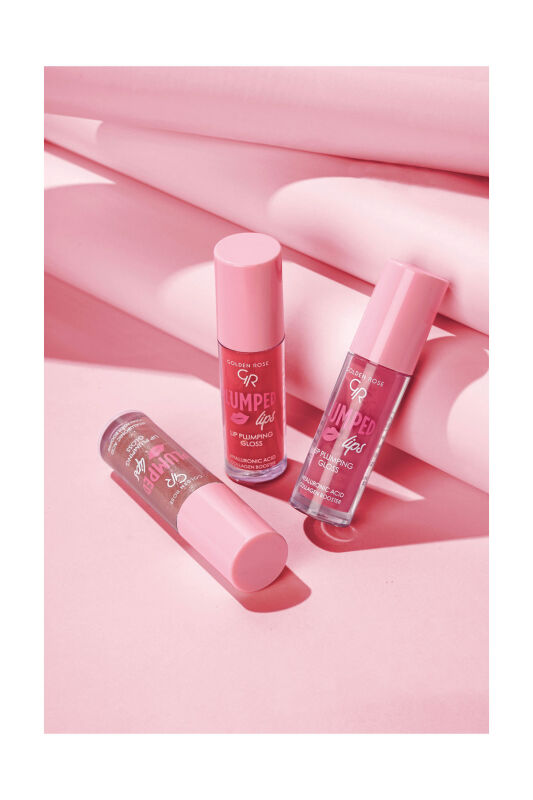 Golden Rose Plumped Lips Lip Plumping Gloss Rose Gold