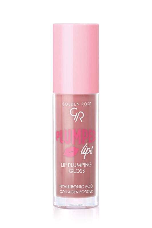 Golden Rose Plumped Lips Lip Plumping Gloss Rose Gold