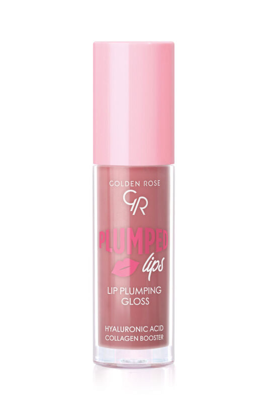 Golden Rose Plumped Lips Lip Plumping Gloss Rose Gold