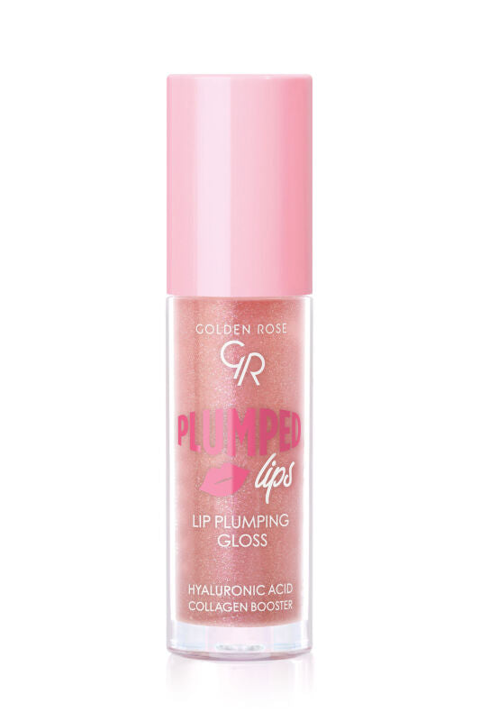 Golden Rose Plumped Lips Lip Plumping Gloss Rose Gold