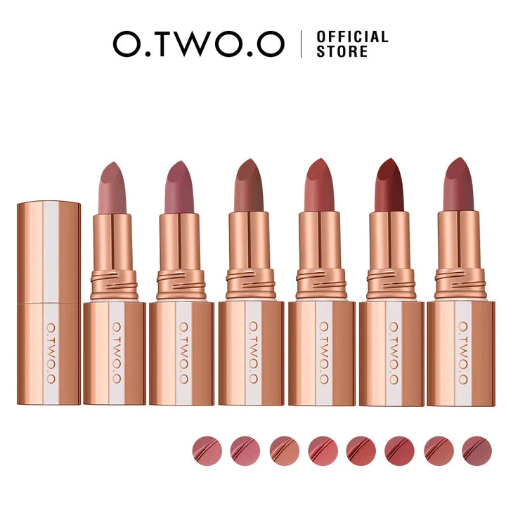 O.TWO.O Misty Kiss Lock Color Matte Lipstick Rose Gold