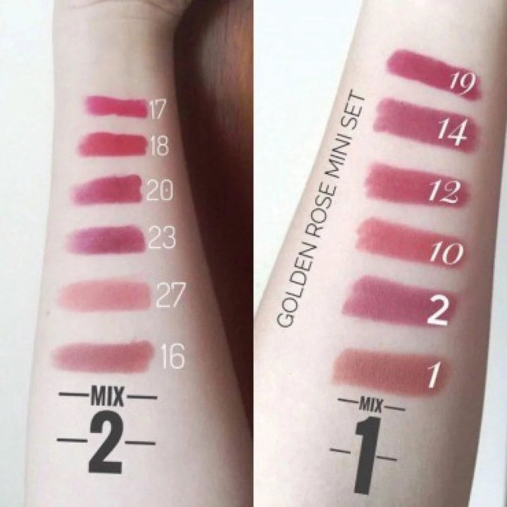 Golden Rose Velvet Matte Lipstick 6 Mini Rose Gold